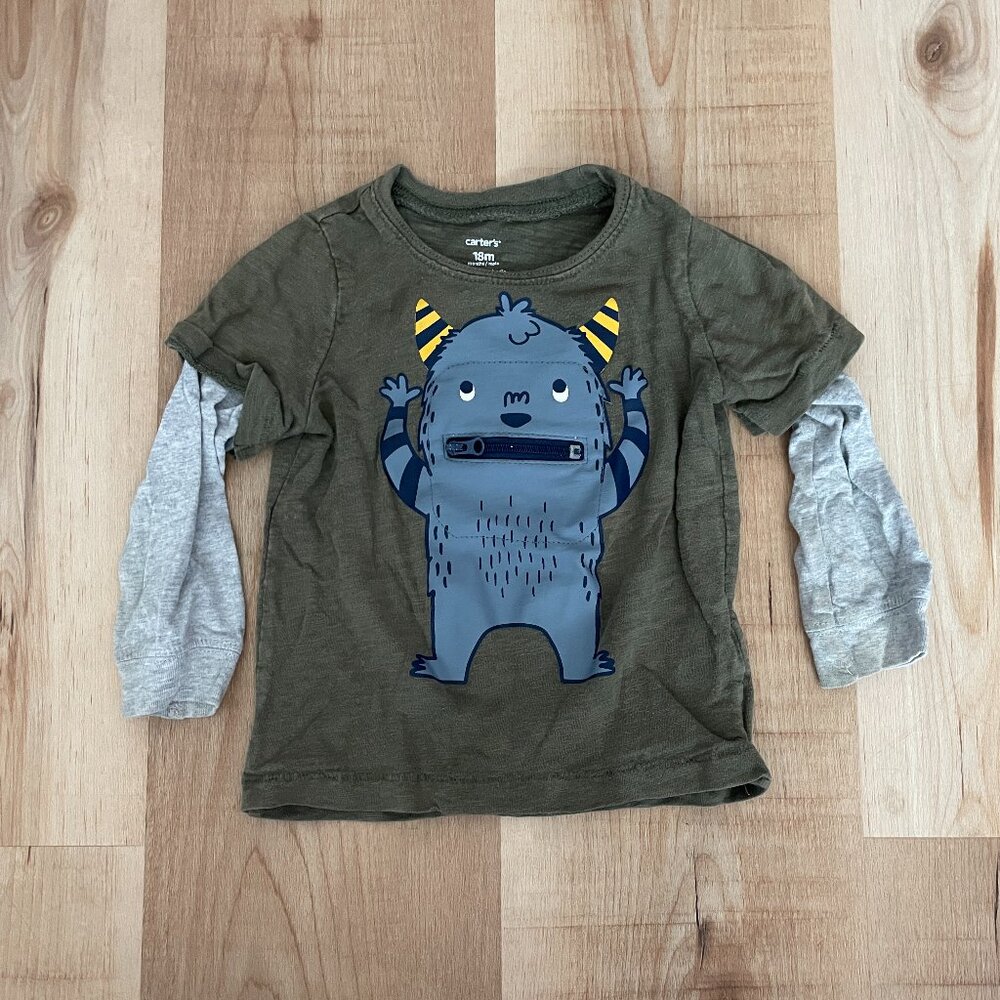 Monster Eating Pizza t-shirt